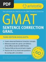 Aristotle Prep GMAT Sentence Correction Grail 3rd Edition Sample