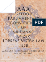 AAA - Freedom Parliamentary Constitution of Mindanao