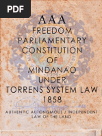 AAA - Freedom Parliamentary Constitution of Mindanao