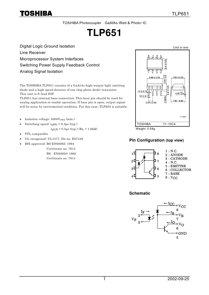 Digital Logic Ground Isolation Line Receiver Microprocessor System ...