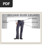 Pola Seluar Slek Lelaki