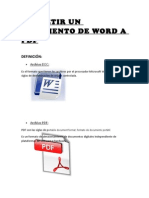 Convetir Un Documento de Word A PDF: Definición
