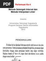 Download Metode Setengah Interval Dan Metode Interpolasi Linier by Trisnanto SN110180801 doc pdf