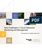 New Challenges in Cloud Datacenter Monitoring and Management