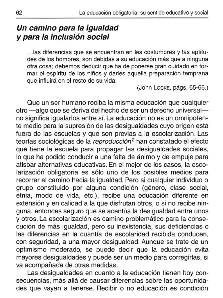 Educación y Desigualdad Social | PDF | Desigualdad social ...