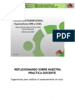 Reflexionando Sobre Nuestra Practica Docente