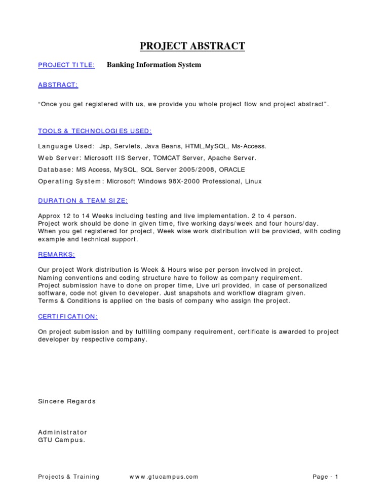 Banking Information System Project Overview | PDF