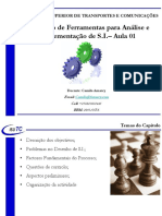 Aula 20 - Capitulo 06 - PDSI - Aula 01 - Utilização de Ferramentas de Sistemas de Informação