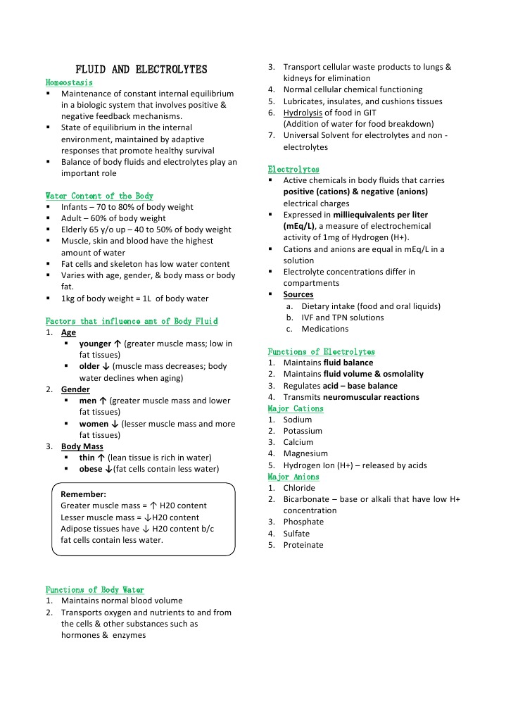 Fluid and Electrolyte Homeostasis Guide | PDF | Angiotensin | Kidney