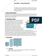 Photovoltaics - Solar Electricity