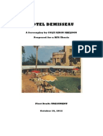 Hotel Demisseau: A Screenplay by Colt Aidan Sheldon Proposed For A BFA Thesis