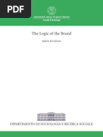 Download The Logic of the Brand  by Adam Arvidsson by anon-7115 SN110246 doc pdf