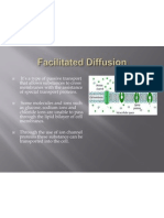 Facilitated Diffusion Active Transport