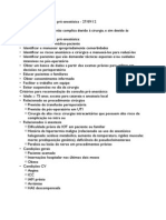 Consulta para Avaliação Pré-Anestésica