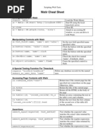 Watir Cheat Sheet