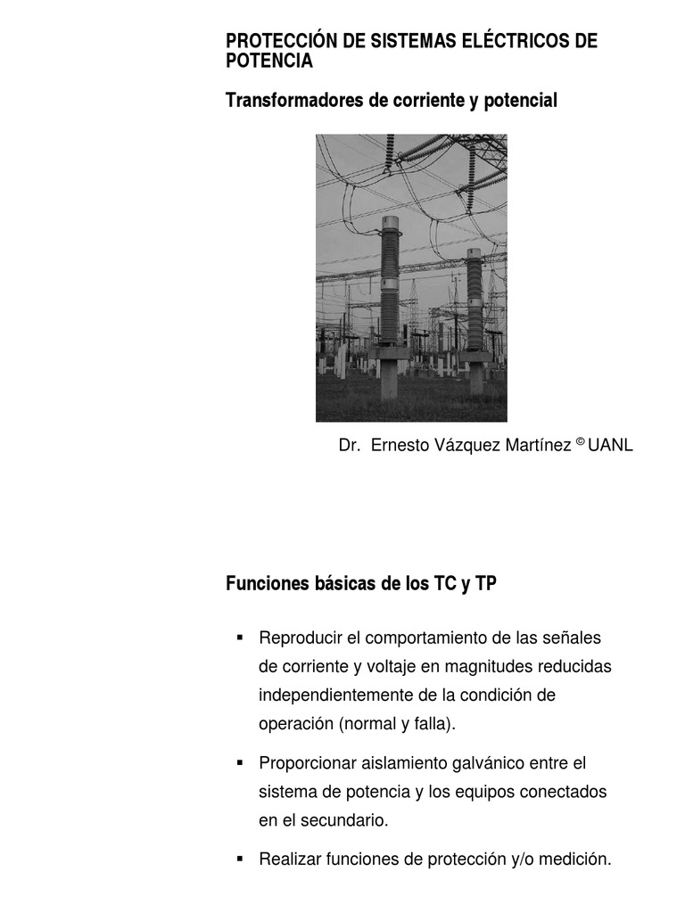 6-TC y TP | PDF | Transformador | Corriente eléctrica