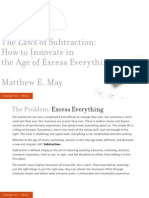 The Laws of Subtraction: How To Innovate in The Age of Excess Everything (Issue 99)