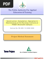 Download Method Statement for a construction project by CrazyBookWorm SN110288993 doc pdf