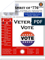 Vietnam Veterans of America Chapter 776 October 2012 Newsletter