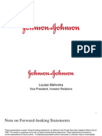 Johnson and Johnson 3Q12 Presentation