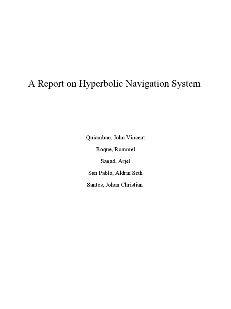 5C Hyperbolic Navigation System PDF Navigation Radio