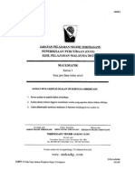 Trial Mathematics SPM Terengganu 2012 Paper 1