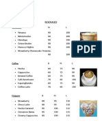 Menu Product Variation