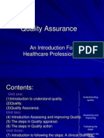 Quality Assurance: An Introduction For Healthcare Professionals