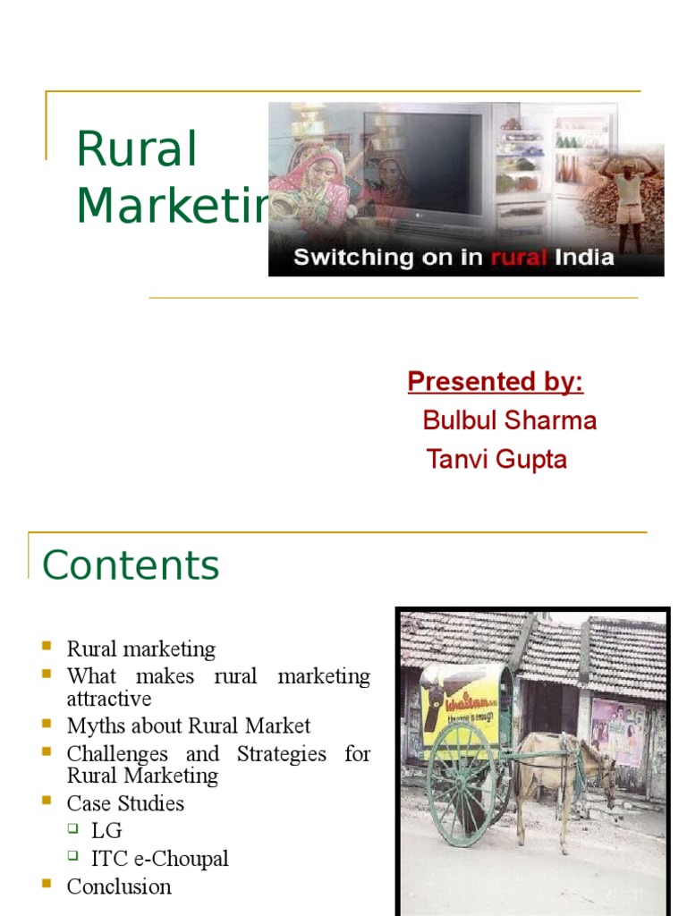 Case study of rural marketing image