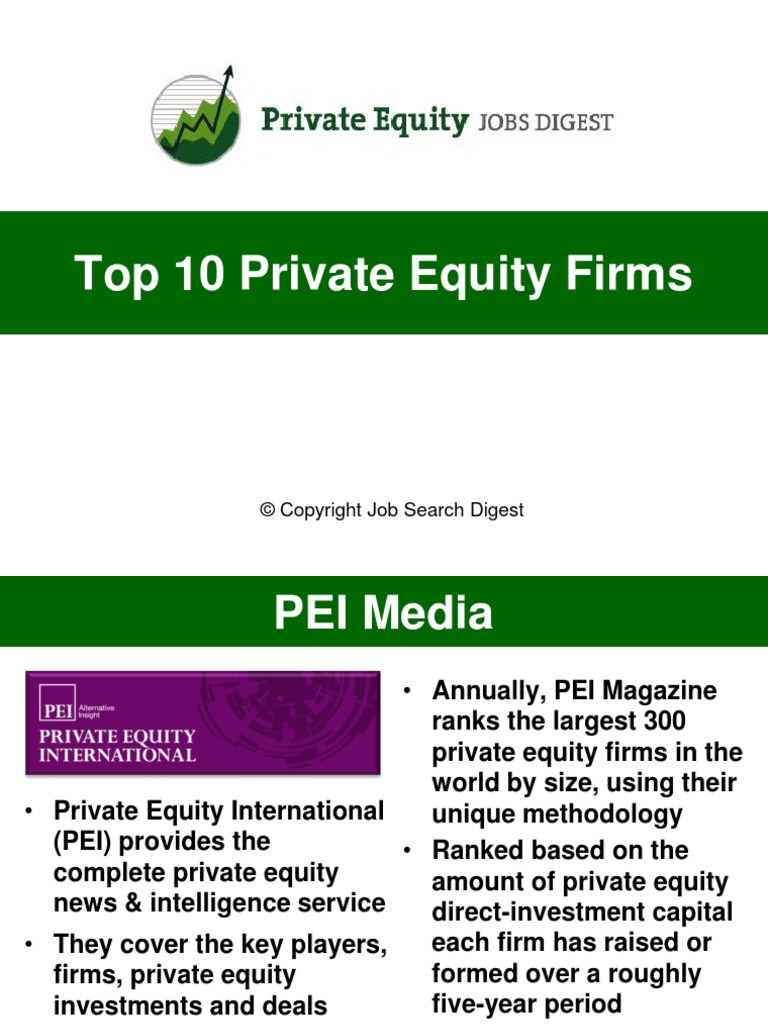 Worlds Top 10 Private Equity Firms Investopedia