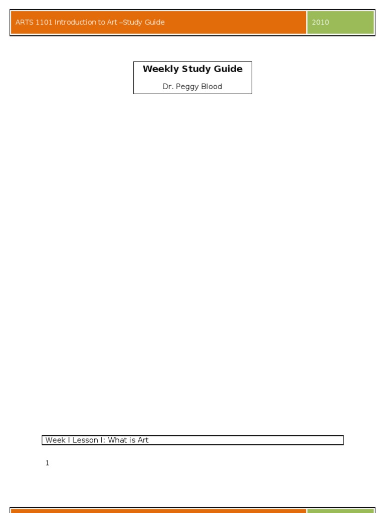 Art Course Study Guide | PDF | Impressionism | Romanticism