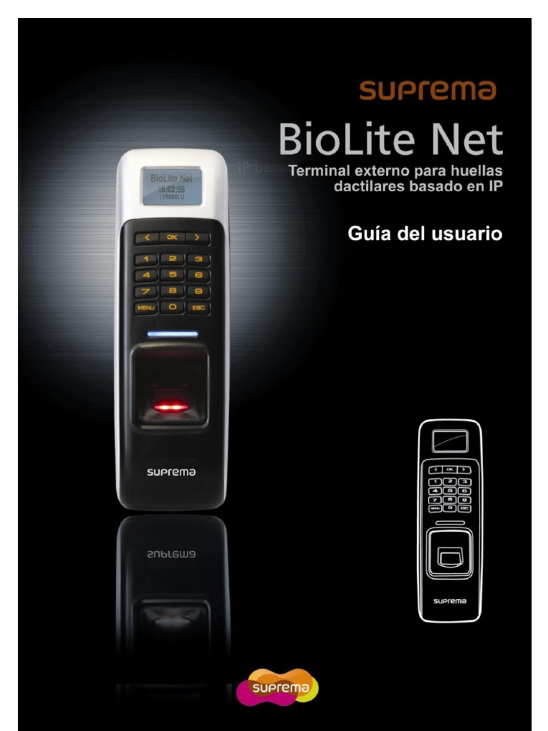 BioLite Net Spanish V1 0 | PDF | Dirección IP | Autenticación