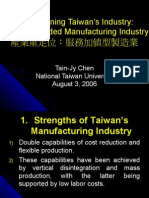 Repositioning Taiwan's Industry: A Service-Added Manufacturing Industry
