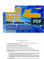 Sistema Arancelario Centroamericano 2012
