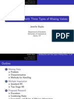 Handling Data With Three Types of Missing Values