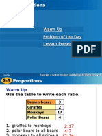 Warm Up Problem of The Day: Course 1 Course 1