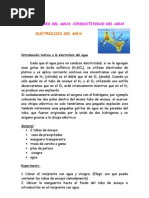 Electrolisis de Agua Experimento