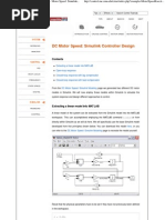 Motor Speed - Simulink Control