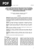 Download 2 Studi Komparasi Metode Penilaian Status Gizi Indeks Massa Tubuh Imt Dengan Subjektif Global Assesment Sga Pasien Rawat Inap Di Rumah Sakit Dr Wahidin Sudirohusodo Makassar by Alif SN110392153 doc pdf