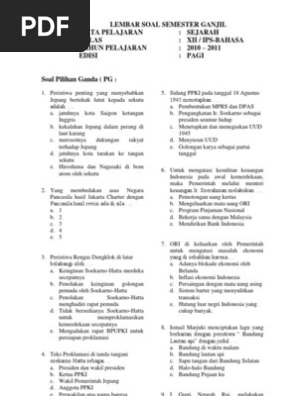 Sejarah Xii Bhs Ips Pagi