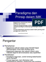 Paradigma Dan Prinsip Dalam IMK