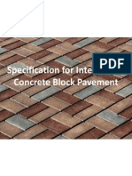 Specification For Interlocking Concrete Block Pavement