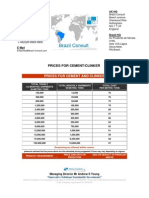 Cement Prices Brazil Consult 2009 2