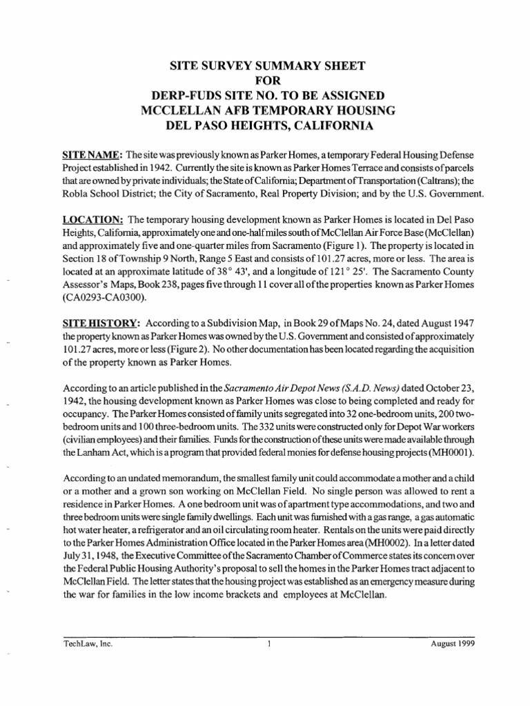 Mcclellan Afb Temporary Housing PDF Public Housing