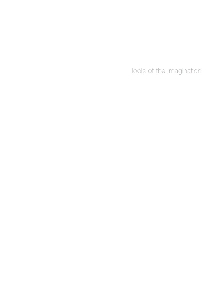 Tools of The Imagination | PDF | Pencil | Drawing