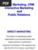 Direct Marketing CRM and Interactive Marketing