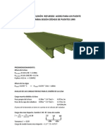 Memoria de Calculo Puente 15m Flexión. Puente Con Tablero y Vigas