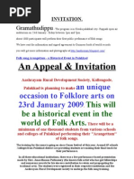 Download Granathudippu Invitation - Worlds Largest Folksong presentation by Guruvayurappan SN11043072 doc pdf