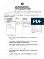 Notification EDCIL Consultant Posts