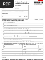 Florida DWC-25 Medical Treatment Form | PDF | Physical Therapy | Health ...